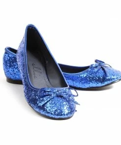 Ellie Shoes Glitter Flat With Bow