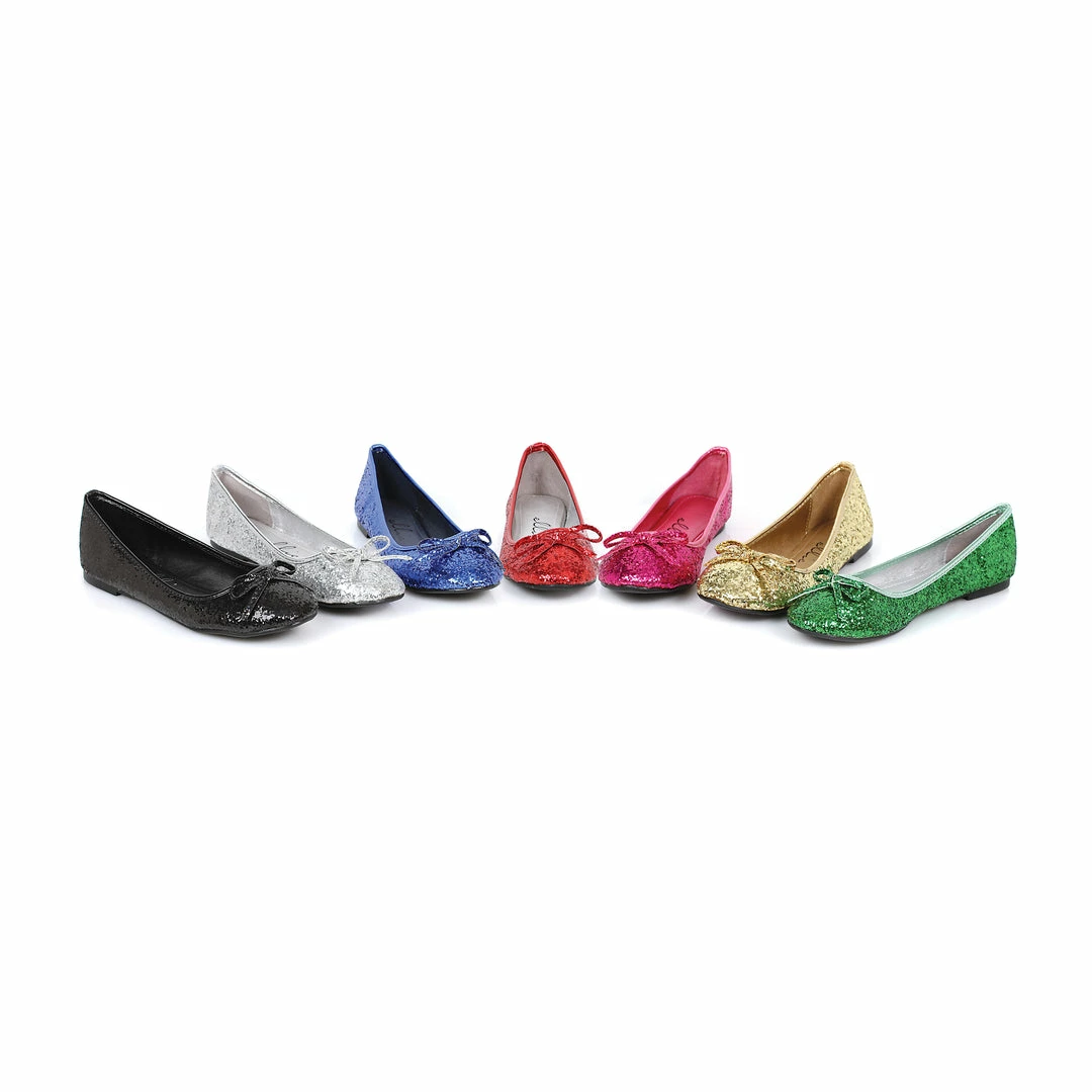 Ellie Shoes Glitter Flat With Bow 3 Ellie Shoes Glitter Flat With Bow