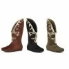 Ellie Shoes Flat Microfiber Boot With Gold Trim 1 Ellie Shoes Flat Microfiber Boot With Gold Trim