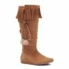 Ellie Shoes Boot With Fringe And Poms