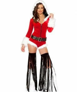 JValentine Jingle Bell Black Fringe Leggings ACCESORIES