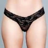 Be Wicked Cut Lace Panties Black LINGERIE