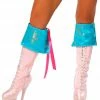 Roma Costume Turquoise Pirate Boot Cuffs ACCESORIES 1 Roma Costume Turquoise Pirate Boot Cuffs ACCESORIES