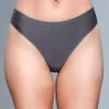 Be Wicked Reina Thong Grey LINGERIE