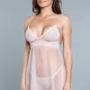 Be Wicked LINGERIE Hailey Babydoll Blush