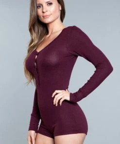 Be Wicked Nala Romper Burgundy
