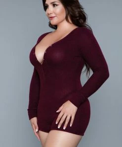 Be Wicked Nala Romper Burgundy
