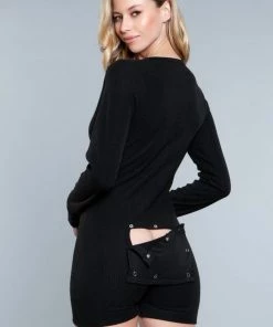 Be Wicked Casey Romper Black