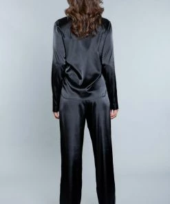 Be Wicked SLEEPWEAR Tessa Satin Set Black