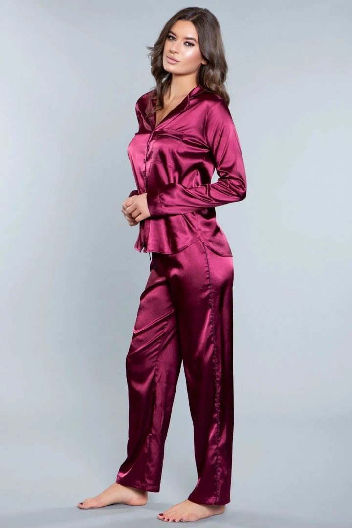 Be Wicked Tessa Satin Set White SLEEPWEAR 5 Be Wicked Tessa Satin Set White SLEEPWEAR