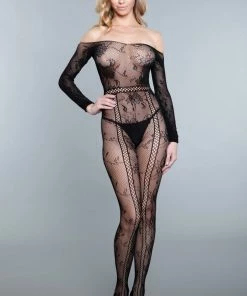 Be Wicked LINGERIE Silent Movies Bodystocking