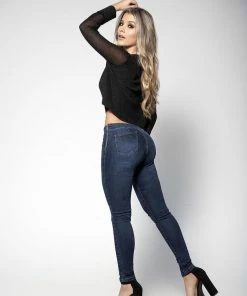 Espiral CLOTHING Butt Lifting Jeans With Side Zipper