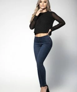 Espiral CLOTHING Butt Lifting Jeans With Side Zipper