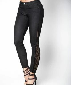 Espiral Butt Lifting Jeans With Mesh Detail