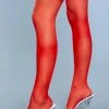 Be Wicked Lace Over It Thigh Highs Red Hosiery 1 Be Wicked Lace Over It Thigh Highs Red Hosiery