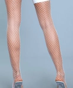 Be Wicked Catch Me If You Can Thigh Highs White