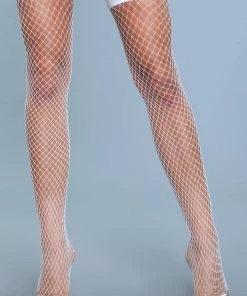 Be Wicked Catch Me If You Can Thigh Highs White