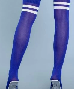 Be Wicked Going Pro Thigh Highs Blue