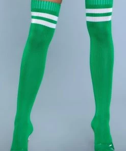 Be Wicked Going Pro Thigh Highs Green