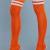 Be Wicked Hosiery Going Pro Thigh Highs Orange