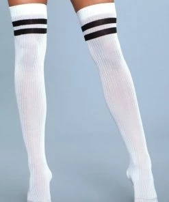 Be Wicked Going Pro Thigh Highs White