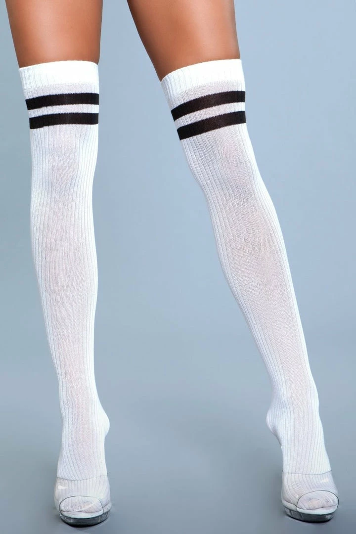 Be Wicked Going Pro Thigh Highs White 4 Be Wicked Going Pro Thigh Highs White