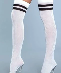 Be Wicked Going Pro Thigh Highs White