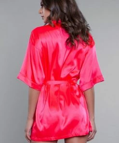 Be Wicked LINGERIE Home Alone Robe Hot Pink 7 Be Wicked LINGERIE Home Alone Robe Hot Pink