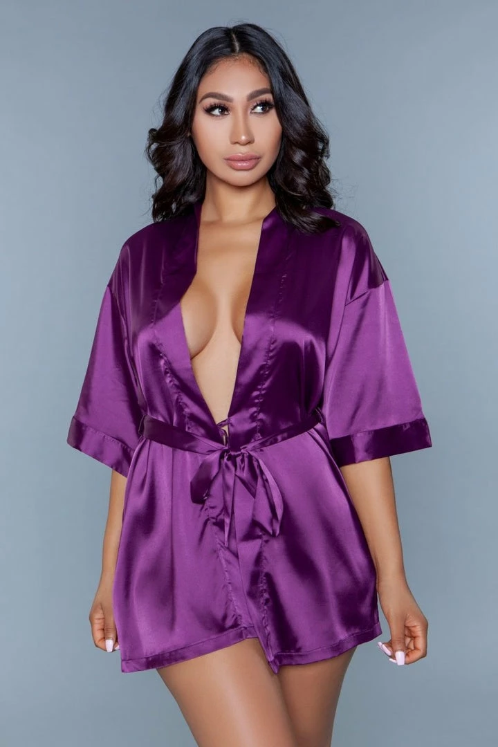 Be Wicked Getting Ready Robe Burgundy 3 Be Wicked Getting Ready Robe Burgundy