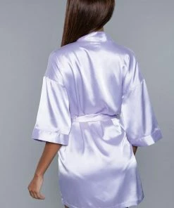 Be Wicked LINGERIE Getting Ready Robe Lavender