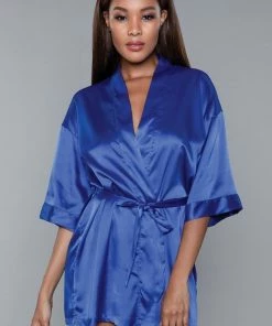 Be Wicked Getting Ready Robe Blue