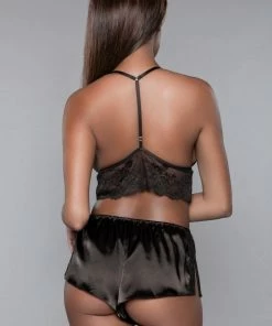 Be Wicked Liliana Cami And Short Set Black