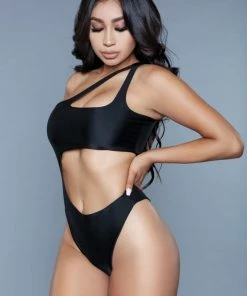 Be Wicked SWIMWEAR Quinn One Piece Swimsuit Black