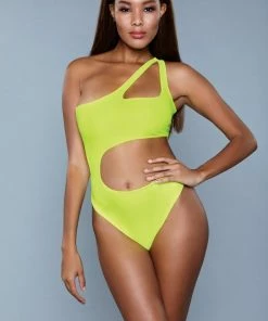 Be Wicked Quinn One Piece Swimsuit Yellow SWIMWEAR