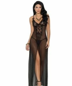 Elegant Moments Black Gown SLEEPWEAR