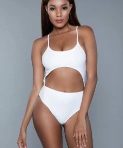 Be Wicked Alina One Piece Swimsuit White