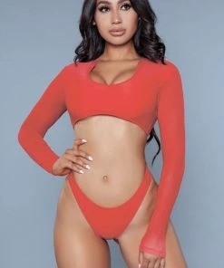 Be Wicked Cardi 2 Piece Swimsuit Red
