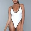 Be Wicked Payton One Piece Swimsuit White SWIMWEAR