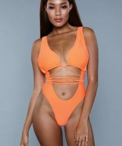 Be Wicked Makayla One Piece Swimsuit Orange