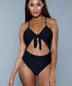 Be Wicked SWIMWEAR Delaney One Piece Swimsuit Black