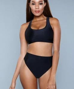 Be Wicked SWIMWEAR Vera 2 Piece Bikini Set Black