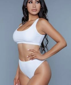 Be Wicked Vera 2 Piece Bikini Set White SWIMWEAR