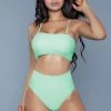Be Wicked Chanity Swimsuit Neon Green