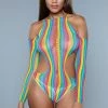 Be Wicked Tops Multicolor Strange Love Bodysuit