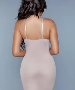 Be Wicked LINGERIE Curved Craze Shapewear Dress Nude