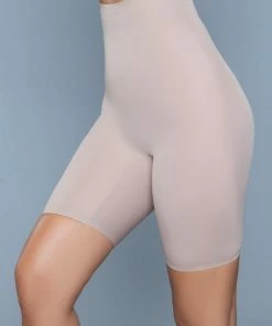 Be Wicked LINGERIE Think Thin Shapewear Shorts Nude