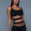Be Wicked Black Palmer Short And Top Set CLOTHING