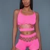 Be Wicked Pink Palmer Short And Top Set