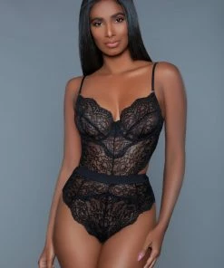 Be Wicked Bettany Black Bodysuit