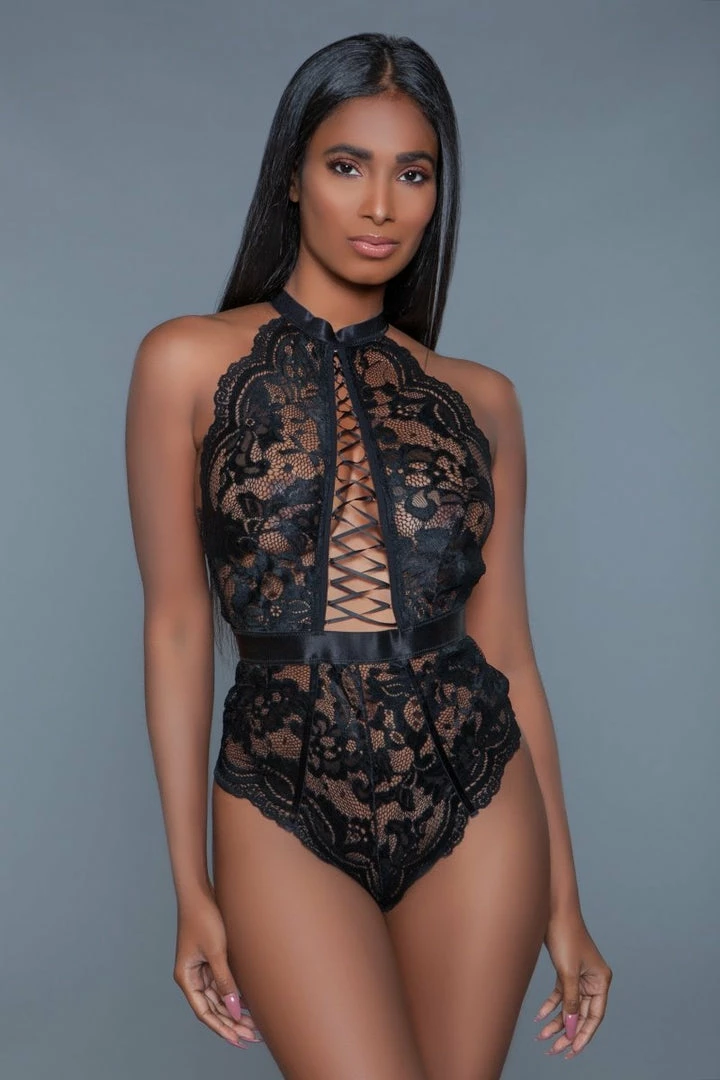 Be Wicked Tops Margot Black Lace Bodysuit 3 Be Wicked Tops Margot Black Lace Bodysuit